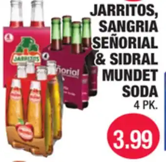 Carnicerias Jimenez JARritos, Sangria Señorial & Sidral Mundet Soda offer