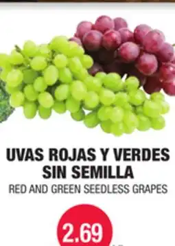 Carnicerias Jimenez UVAS ROJAS Y VERDES SIN SEMILLA offer