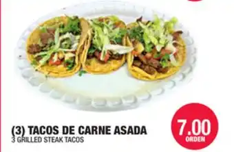 Carnicerias Jimenez (3) TACOS DE CARNE ASADA offer
