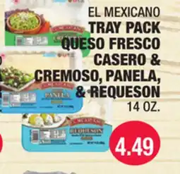Carnicerias Jimenez EL MEXICANO TRAY PACK QUESO FRESCO CASERO & CREMOSO, PANELA, & REQUESON offer