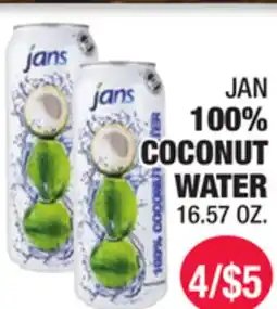 Carnicerias Jimenez JAN 100% COCONUT WATER offer