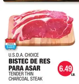 Carnicerias Jimenez U.S.D.A CHOICE BISTEC DE RES PARA ASAR offer