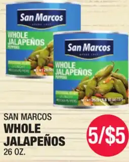 Carnicerias Jimenez SAN MARCOS WHOLE JALAPEÑOS offer
