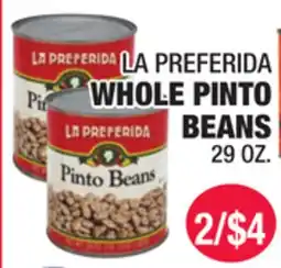 Carnicerias Jimenez LA PREFERIDA WHOLE PINTO BEANS offer