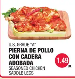 Carnicerias Jimenez U.S. GRADE A PIERNA DE POLLO CON CADERA ADOBADA offer