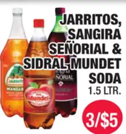 Carnicerias Jimenez JARRITOS, SANGIRA SEÑORIAL & SIDRAL MUNDET SODA offer