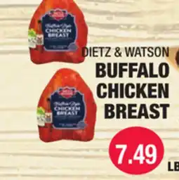 Carnicerias Jimenez DIETZ & WATSON BUFFALO CHICKEN BREAST offer