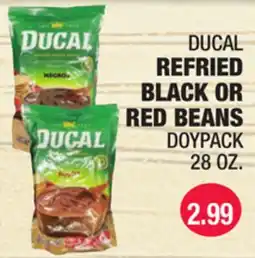 Carnicerias Jimenez DUCAL REFRIED BLACK OR RED BEANS offer