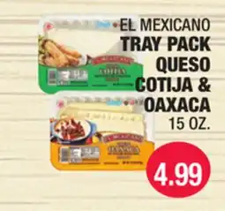 Carnicerias Jimenez EL MEXICANO TRAY PACK QUESO COTIJA & OAXACA offer