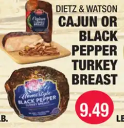 Carnicerias Jimenez DIETZ & WATSON CAJUN OR BLACK PEPPER TURKEY BREAST offer