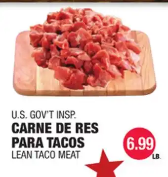 Carnicerias Jimenez U.S. GOV'T INSP. CARNE DE RES PARA TACOS offer