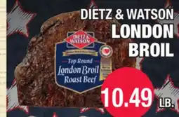 Carnicerias Jimenez DIETZ & WATSON LONDON BROIL offer