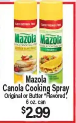 Angelo Caputo's Fresh Market Mazola Canola Cooking Spray offer