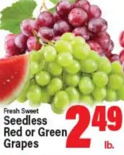 Angelo Caputo's Fresh Market Fresh Sweet Seedless Red or Green Grapes offer