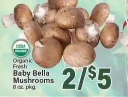 Angelo Caputo's Fresh Market Organic Fresh Baby Bella Mushrooms offer