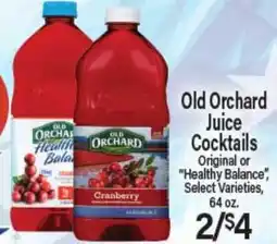 Angelo Caputo's Fresh Market Old Orchard Juice Cocktails offer