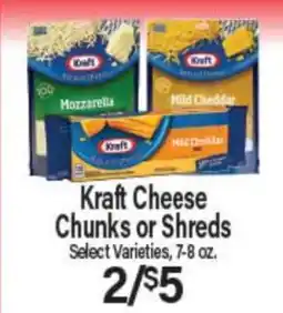 Angelo Caputo's Fresh Market Kraft Cheese Chunks or Shreds offer