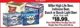 Angelo Caputo's Fresh Market Miller High Life Beer, Icehouse Beer, Busch or Busch Light Beer offer