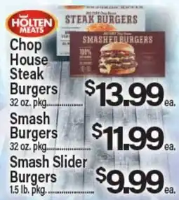 Angelo Caputo's Fresh Market HOLTEN MEATS Chop House Steak Burgers Smash Burgers Smash Slider Burgers offer