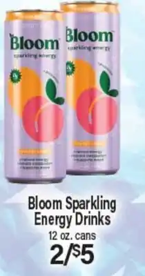 Angelo Caputo's Fresh Market Bloom Sparkling Energy Drinks offer