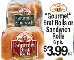 Angelo Caputo's Fresh Market Gourmet Brat Rolls or Sandwich Rolls offer