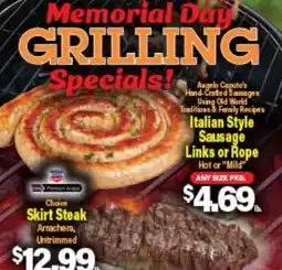 Angelo Caputo's Fresh Market Memorial Day GRILLING Specials! offer