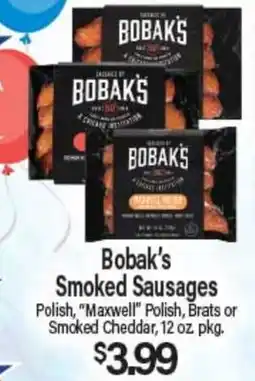 Angelo Caputo's Fresh Market Bobak's Smoked Sausages offer
