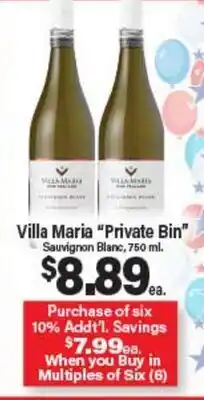 Angelo Caputo's Fresh Market Villa Maria Private Bin Sauvignon Blanc offer