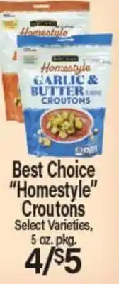 Angelo Caputo's Fresh Market Best Choice Homestyle Croutons offer