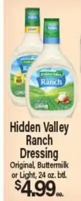 Angelo Caputo's Fresh Market Hidden Valley Ranch Dressing offer