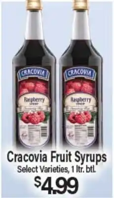 Angelo Caputo's Fresh Market Cracovia Fruit Syrups offer