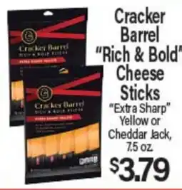 Angelo Caputo's Fresh Market Cracker Barrel Rich & Bold Cheese Sticks offer