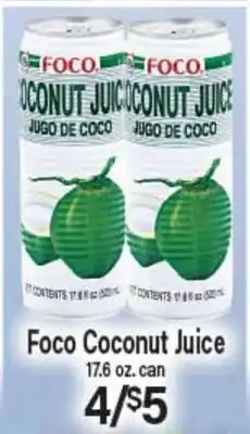 Angelo Caputo's Fresh Market Foco Coconut Juice offer