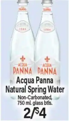 Angelo Caputo's Fresh Market Acqua Panna Natural Spring Water offer