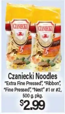 Angelo Caputo's Fresh Market Czaniecki Noodles offer
