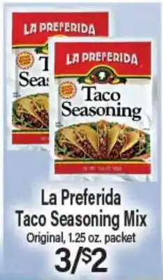 Angelo Caputo's Fresh Market La Preferida Taco Seasoning Mix offer