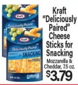 Angelo Caputo's Fresh Market Kraft Deliciously Paired Cheese Sticks for Snacking offer