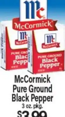 Angelo Caputo's Fresh Market McCormick Pure Ground Black Pepper offer