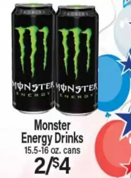 Angelo Caputo's Fresh Market Monster Energy Drinks offer