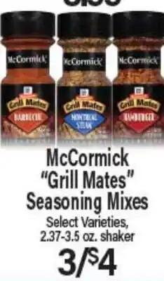 Angelo Caputo's Fresh Market McCormick Grill Mates Seasoning Mixes offer