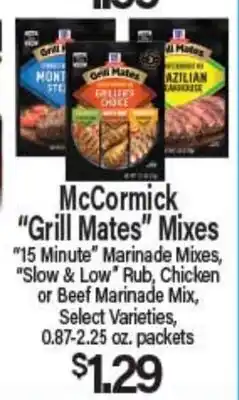 Angelo Caputo's Fresh Market McCormick Grill Mates Mixes offer