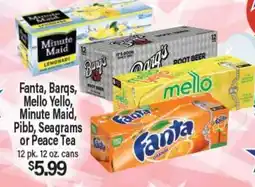 Angelo Caputo's Fresh Market Fanta, Barqs, Mello Yello, Minute Maid, Pibb, Seagrams or Peace Tea offer