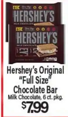 Angelo Caputo's Fresh Market Hershey's Original Full Size Chocolate Bar offer