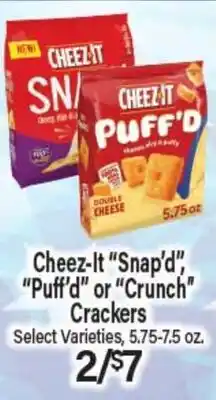 Angelo Caputo's Fresh Market Cheez-It Snap'd, Puff'd or Crunch Crackers offer