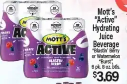 Angelo Caputo's Fresh Market Mott's Active Hydrating Juice Beverage offer