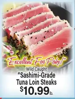 Angelo Caputo's Fresh Market Wild Caught Sashimi-Grade Tuna Loin Steaks offer