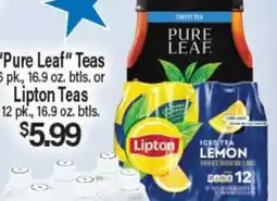 Angelo Caputo's Fresh Market Pure Leaf Teas or Lipton Teas offer