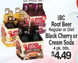 Angelo Caputo's Fresh Market IBC Root Beer Regular or Diet Black Cherry or Cream Soda offer