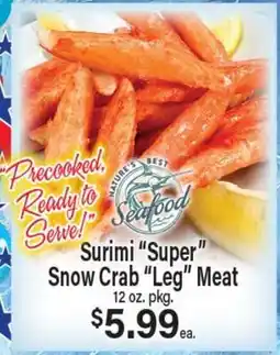 Angelo Caputo's Fresh Market Surimi Super Snow Crab Leg Meat offer