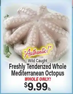 Angelo Caputo's Fresh Market Wild Caught Freshly Tenderized Whole Mediterranean Octopus offer